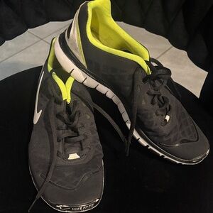 Nike Black and Neon Yellow Athletic Shoes